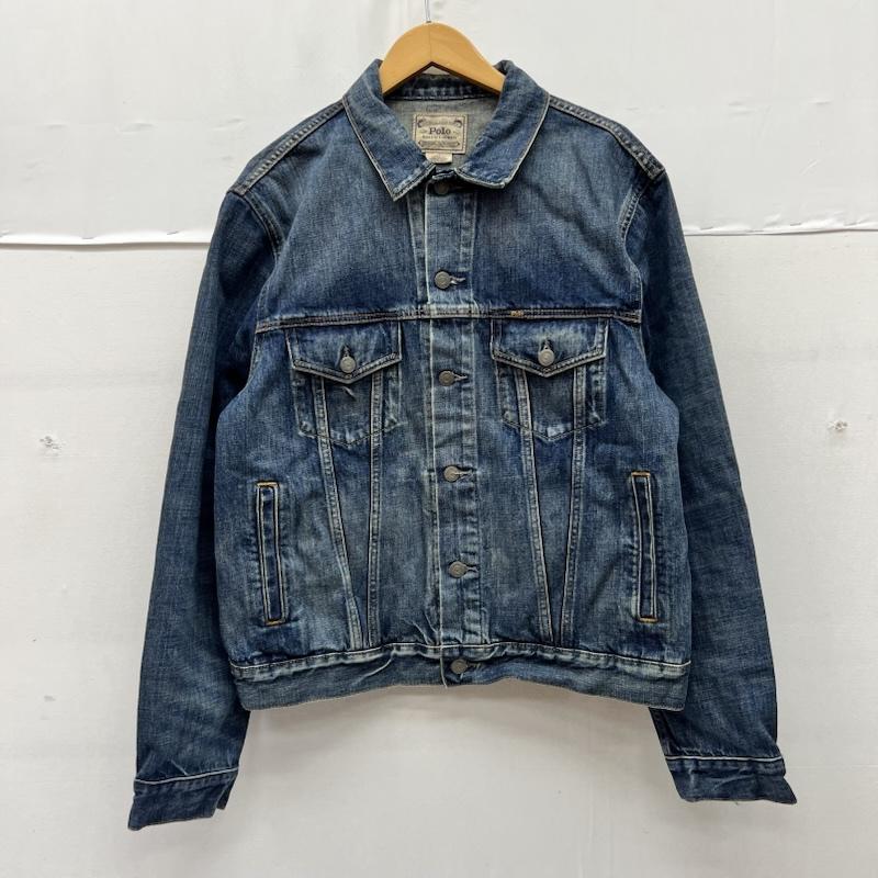 ラルフローレン RALPHLAUREN ジャケット、上着 ジャンパー、ブルゾン USED加工 デニムジャケット 現行QRタグ L メンズ USED 古着 中古 50168856
