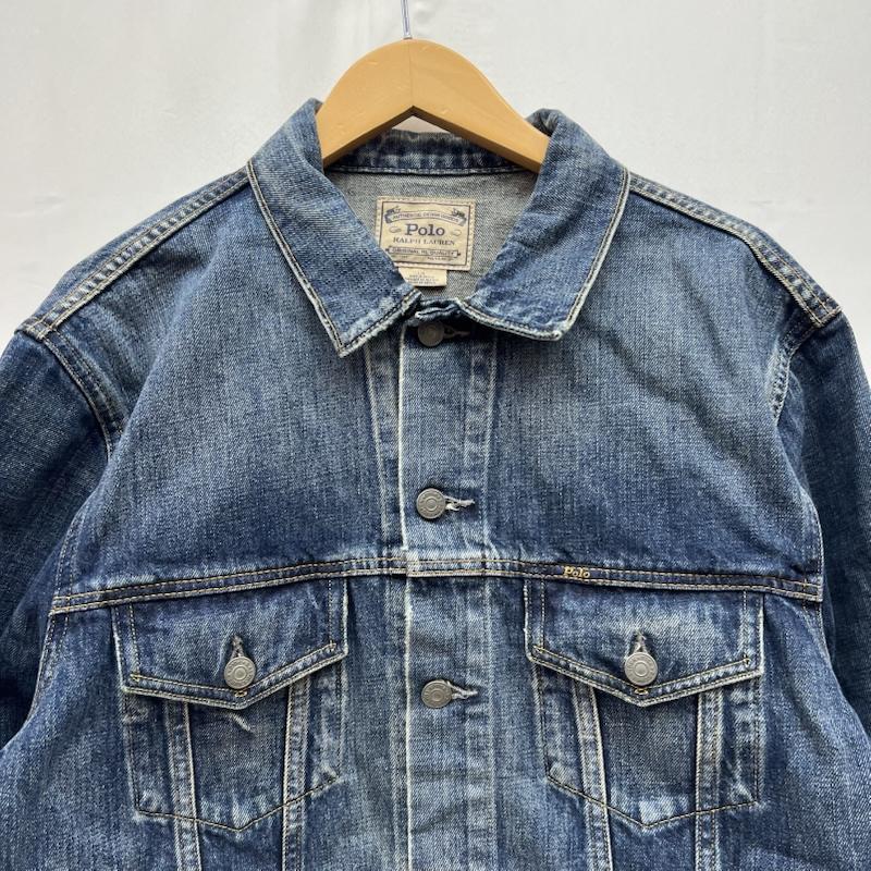 ラルフローレン RALPHLAUREN ジャケット、上着 ジャンパー、ブルゾン USED加工 デニムジャケット 現行QRタグ L メンズ USED 古着 中古 50168856