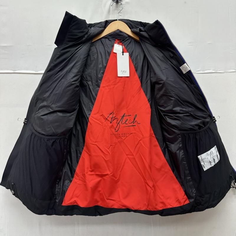 古着 USED ジャケット、上着 ダウンジャケット Aztech Mountain ナイロン フード ダウン ジャケット AM400212 M 黒 / ブラック / black X 青 / ブルー / blue メンズ USED 古着 中古 50168859