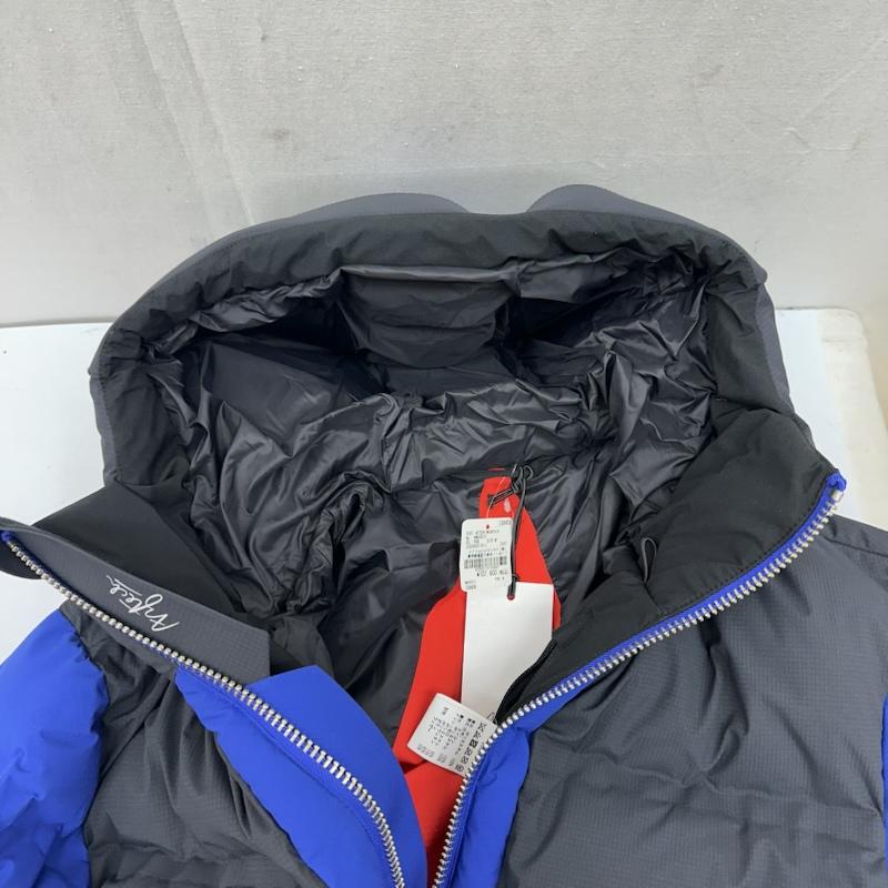 古着 USED ジャケット、上着 ダウンジャケット Aztech Mountain ナイロン フード ダウン ジャケット AM400212 M 黒 / ブラック / black X 青 / ブルー / blue メンズ USED 古着 中古 50168859