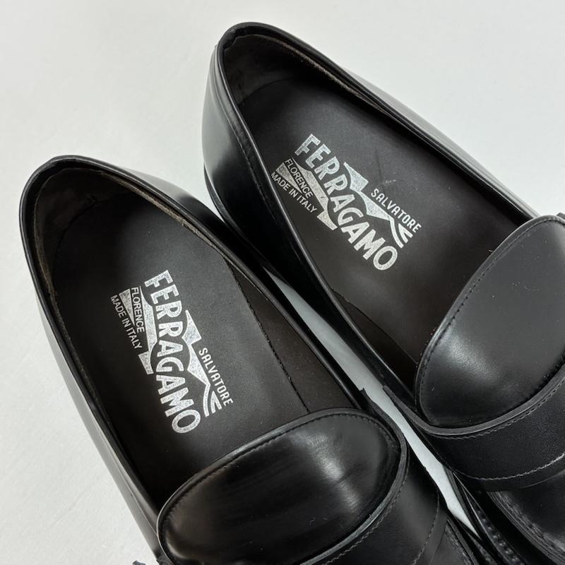 サルヴァトーレフェラガモ Salvatore Ferragamo 革靴 革靴 シングル モンクストラップ レザー シューズ ローファー 革靴 26.5cm メンズ USED 古着 中古 50168860