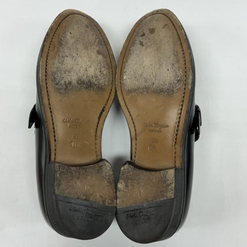 サルヴァトーレフェラガモ Salvatore Ferragamo 革靴 革靴 シングル モンクストラップ レザー シューズ ローファー 革靴 26.5cm メンズ USED 古着 中古 50168860