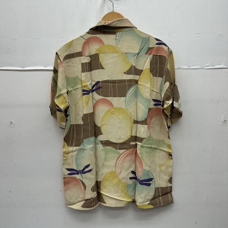サンサーフ SUN SURF シャツ、ブラウス 半袖 TOMBO 和柄 レーヨン アロハ シャツ SS31603 M ベージュ / ベージュ / beige X マルチカラー / マルチカラー / multicolor メンズ USED 古着 中古 50168864