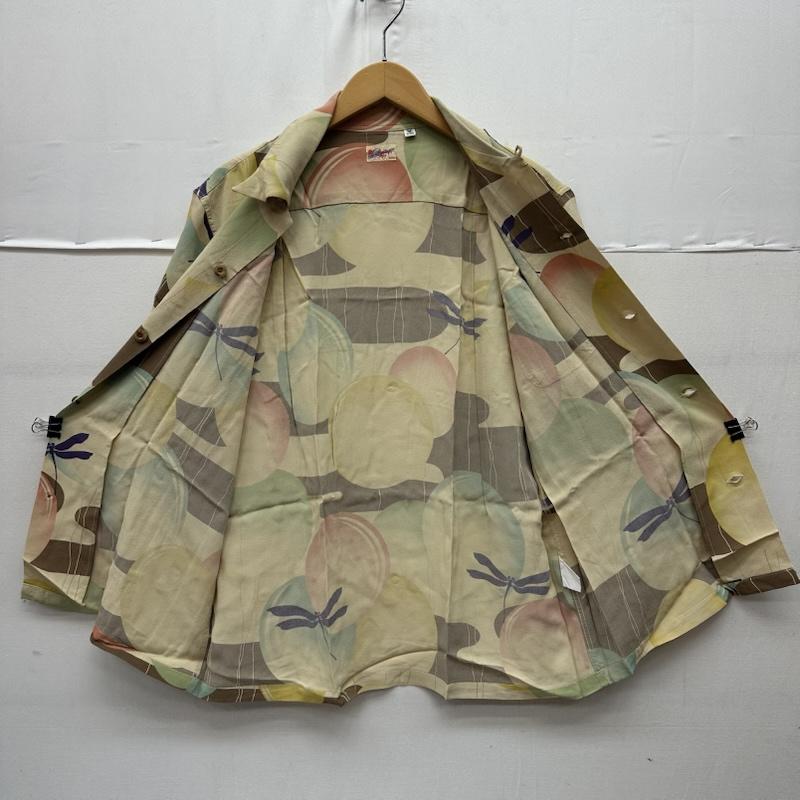 サンサーフ SUN SURF シャツ、ブラウス 半袖 TOMBO 和柄 レーヨン アロハ シャツ SS31603 M ベージュ / ベージュ / beige X マルチカラー / マルチカラー / multicolor メンズ USED 古着 中古 50168864