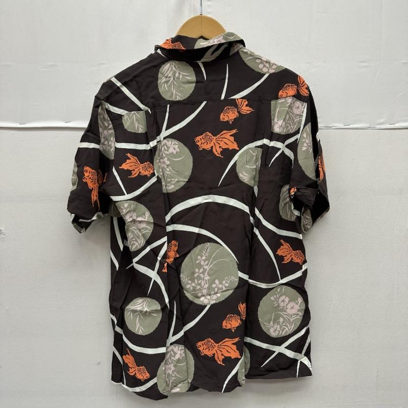 サンサーフ SUN SURF シャツ、ブラウス 半袖 和柄 金魚 レーヨン アロハ シャツ SS31604 M 茶 / ブラウン / brown メンズ USED 古着 中古 50168866