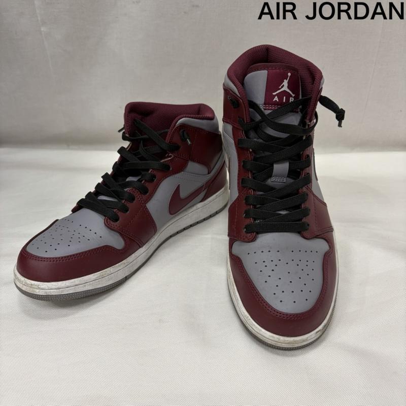 エアジョーダン AIR JORDAN スニーカー スニーカー NIKE AIR JORDAN 1 MID DQ8426-615 エア ジョーダン 1 ミッド チェリーウッドレッド 27.0cm ロゴ、文字 ボルドー / ボルドー / メンズ USED 古着 中古 50168867