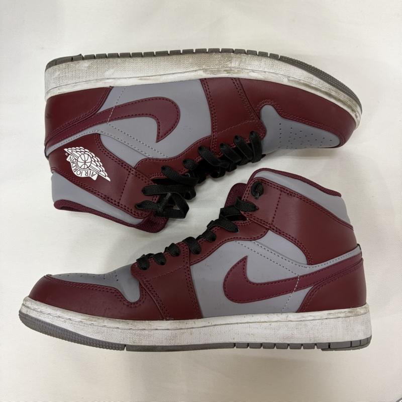 エアジョーダン AIR JORDAN スニーカー スニーカー NIKE AIR JORDAN 1 MID DQ8426-615 エア ジョーダン 1 ミッド チェリーウッドレッド 27.0cm ロゴ、文字 ボルドー / ボルドー / メンズ USED 古着 中古 50168867