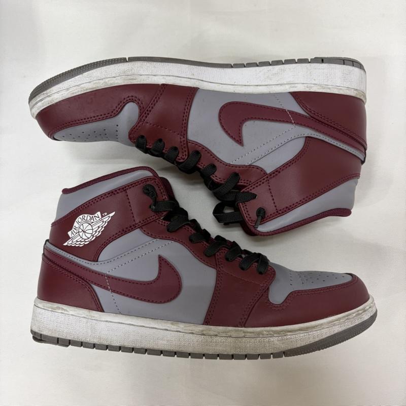 エアジョーダン AIR JORDAN スニーカー スニーカー NIKE AIR JORDAN 1 MID DQ8426-615 エア ジョーダン 1 ミッド チェリーウッドレッド 27.0cm ロゴ、文字 ボルドー / ボルドー / メンズ USED 古着 中古 50168867
