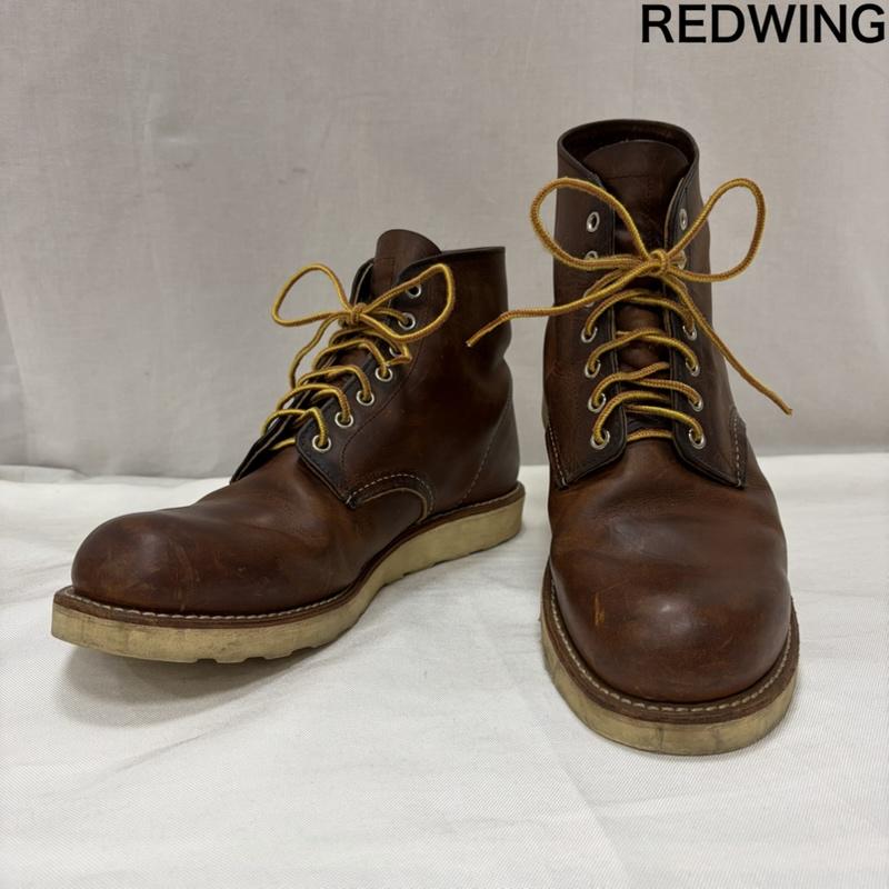 レッドウィング RED WING ブーツ 一般 15年製 6-inch Classic Round 9111 クラシック ラウンドトゥ ワークブーツ 28.0cm 無地 茶 / ブラウン / brown メンズ USED 古着 中古 50168869