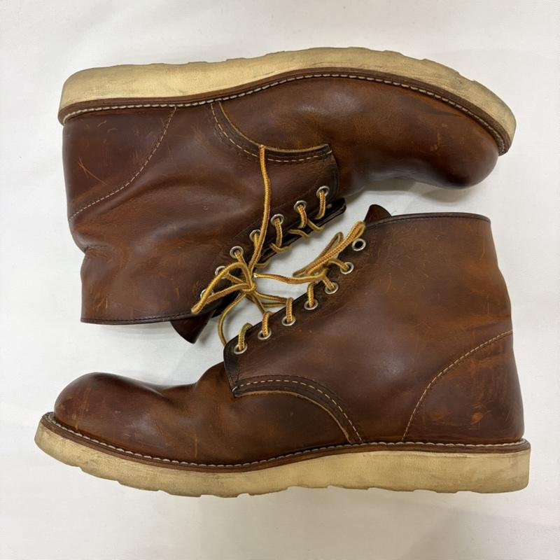 レッドウィング RED WING ブーツ 一般 15年製 6-inch Classic Round 9111 クラシック ラウンドトゥ ワークブーツ 28.0cm 無地 茶 / ブラウン / brown メンズ USED 古着 中古 50168869