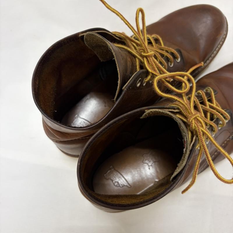 レッドウィング RED WING ブーツ 一般 15年製 6-inch Classic Round 9111 クラシック ラウンドトゥ ワークブーツ 28.0cm 無地 茶 / ブラウン / brown メンズ USED 古着 中古 50168869