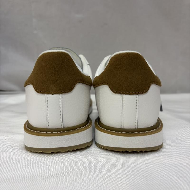 サンガチオ via SANGACIO スニーカー スニーカー にゅ～ず SPREE White Brown 27cm 箱付 27.0cm ロゴ、文字 白 / ホワイト / white X 茶 / ブラウン / brown メンズ USED 古着 中古 50168870