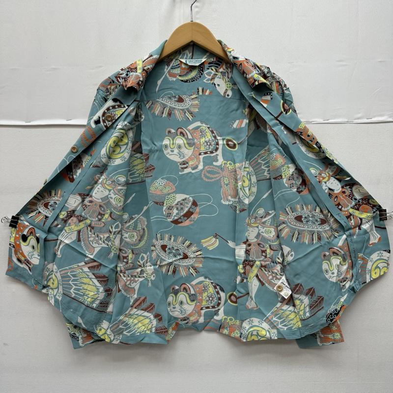 サンサーフ SUN SURF シャツ、ブラウス 長袖 RAYON L/S THE BOYS FESTIVAL 和柄 レーヨン アロハ シャツ SS20880 S 青 / ブルー / blue X マルチカラー / マルチカラー / multicolor メンズ USED 古着 中古 50168871