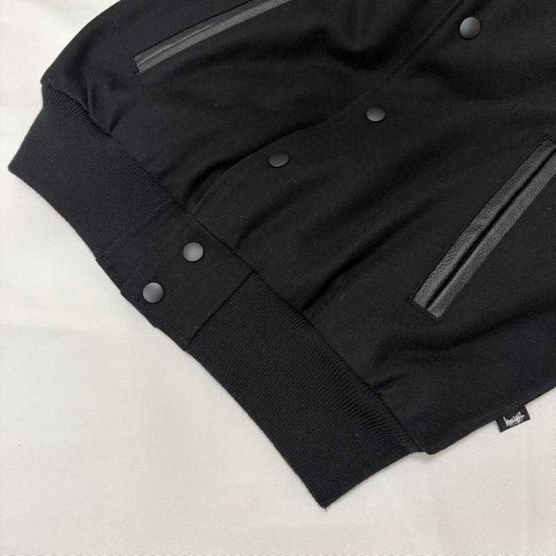 ステューシー STUSSY ジャケット、上着 ジャンパー、ブルゾン 15AW 16周年記念 SOPHNET 袖レザー スタジャン Varsity Jacket SOPH-156195 M ロゴ、文字 黒 / ブラック / black メンズ USED 古着 中古 50168873