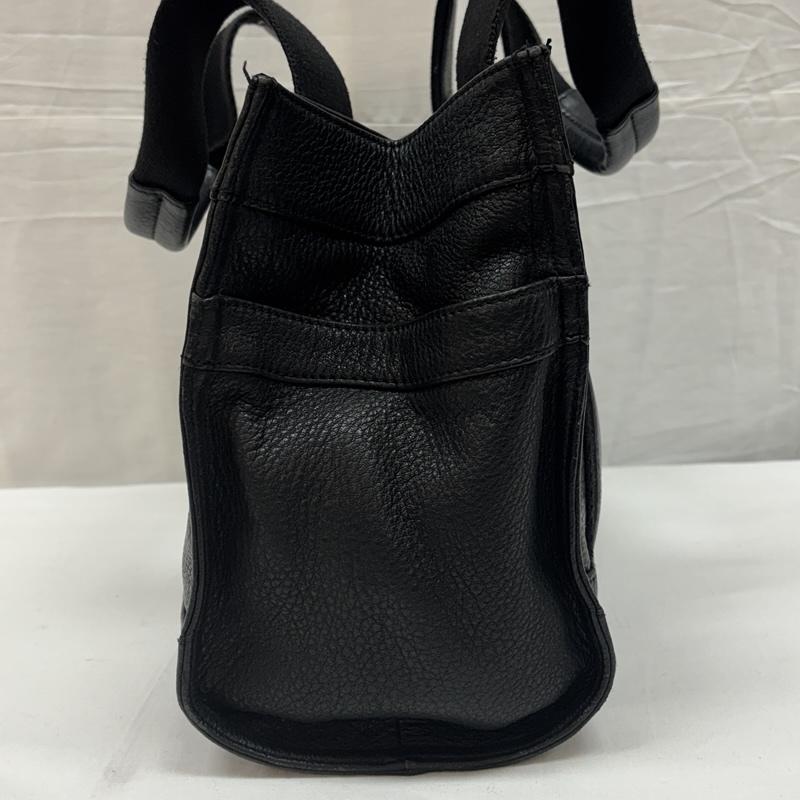 トリーバーチ TORY BURCH ハンドバッグ ハンドバッグ シボ革 レザー ハンドバッグ フロントロゴ - 黒 / ブラック / black レディース USED 古着 中古 50168876