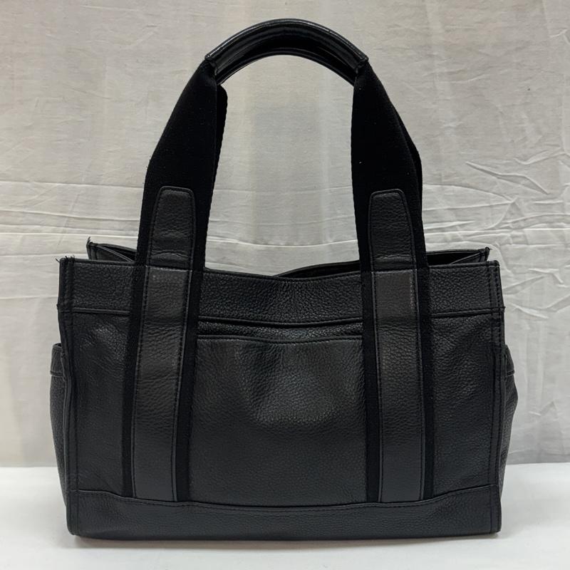 トリーバーチ TORY BURCH ハンドバッグ ハンドバッグ シボ革 レザー ハンドバッグ フロントロゴ - 黒 / ブラック / black レディース USED 古着 中古 50168876