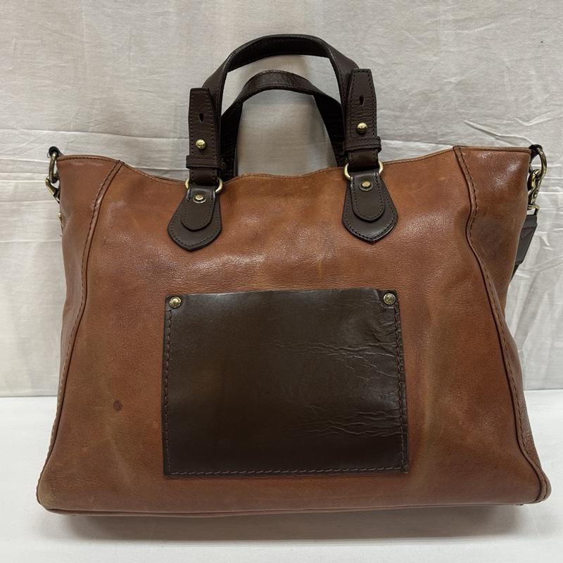 キソラ kissora ショルダーバッグ ショルダーバッグ 2WAY レザー ハンド ショルダーバッグ - 茶 / ブラウン / brown メンズ USED 古着 中古 50168877
