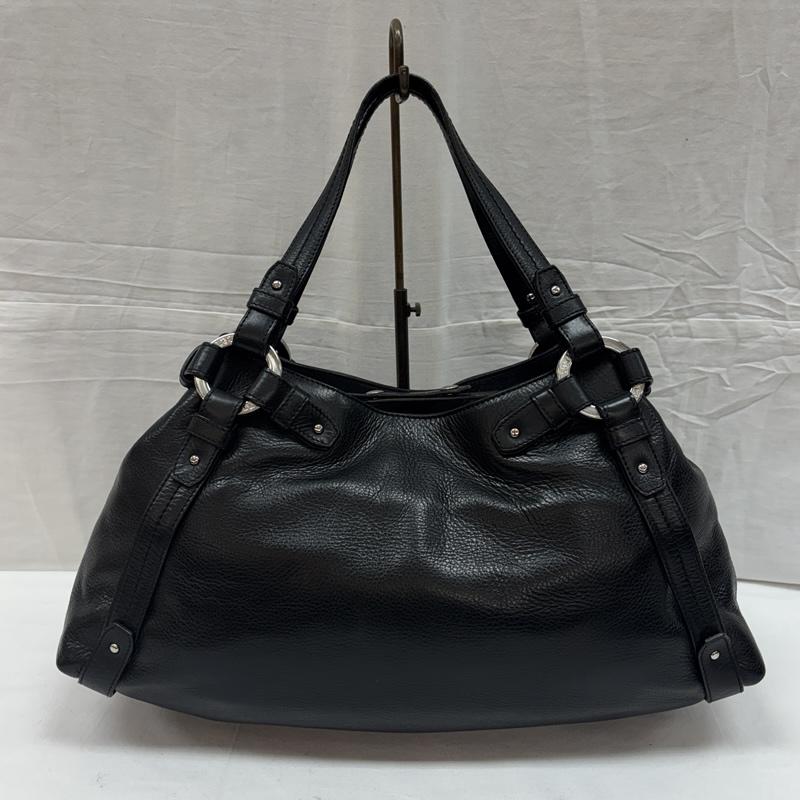 バリー BALLY ハンドバッグ ハンドバッグ シボ革 レザー ハンド バッグ フリンジチャーム - 黒 / ブラック / black レディース USED 古着 中古 50168883