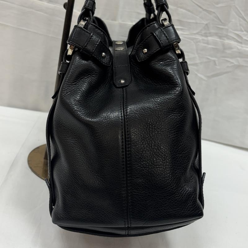 バリー BALLY ハンドバッグ ハンドバッグ シボ革 レザー ハンド バッグ フリンジチャーム - 黒 / ブラック / black レディース USED 古着 中古 50168883