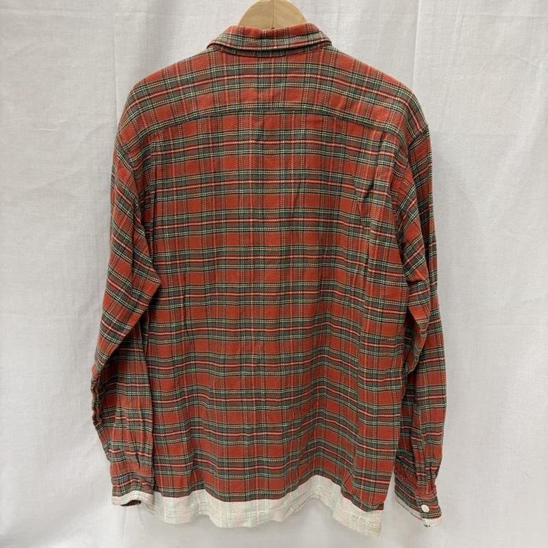 グッドイナフ GOODENOUGH シャツ、ブラウス 長袖 90s FINESSE ネルシャツ 初期 M チェック 赤 / レッド / red メンズ USED 古着 中古 50168884