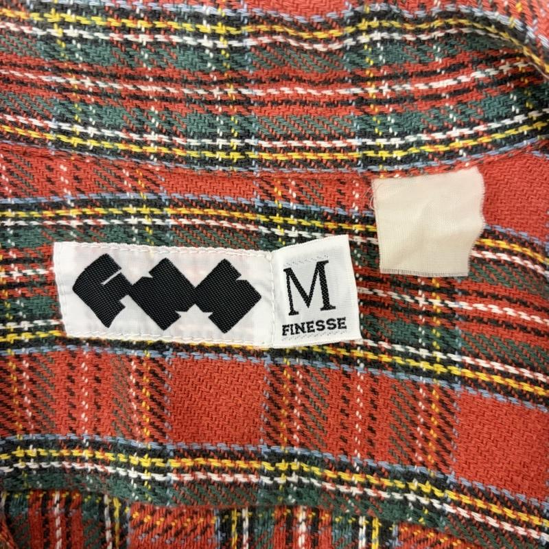 グッドイナフ GOODENOUGH シャツ、ブラウス 長袖 90s FINESSE ネルシャツ 初期 M チェック 赤 / レッド / red メンズ USED 古着 中古 50168884