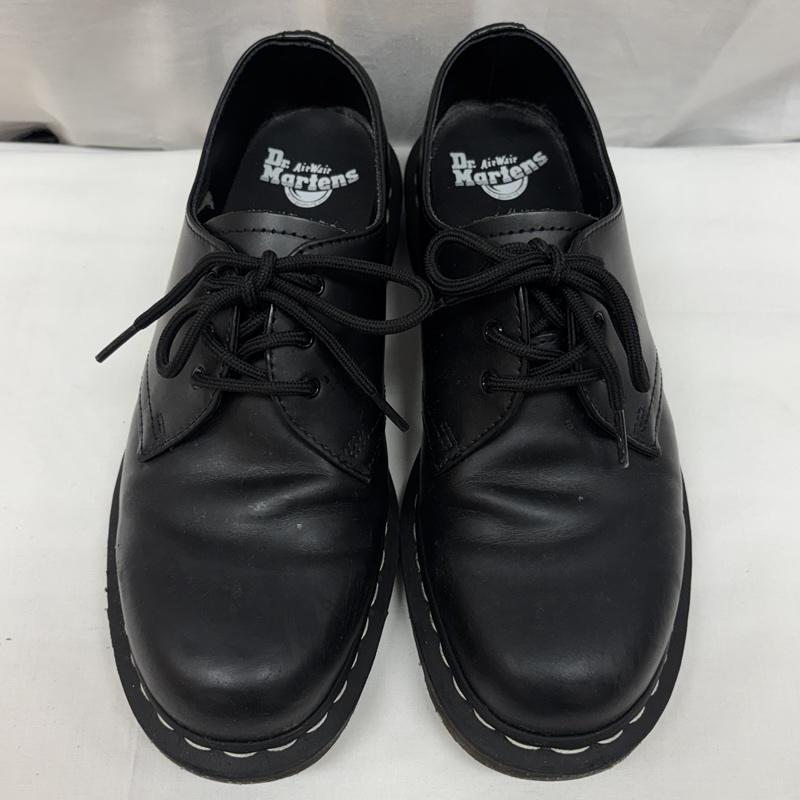 ドクターマーチン Dr.Martens 革靴 革靴 24757 1461 ホワイトステッチ 3ホール レザー シューズ UK：8 黒 / ブラック / black メンズ USED 古着 中古 50168894