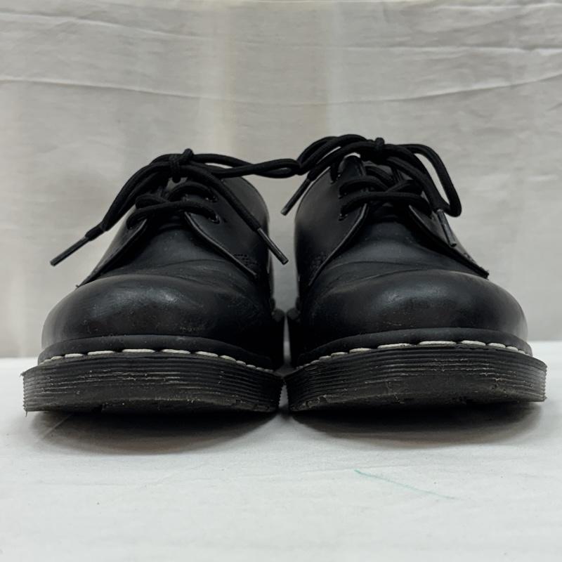 ドクターマーチン Dr.Martens 革靴 革靴 24757 1461 ホワイトステッチ 3ホール レザー シューズ UK：8 黒 / ブラック / black メンズ USED 古着 中古 50168894