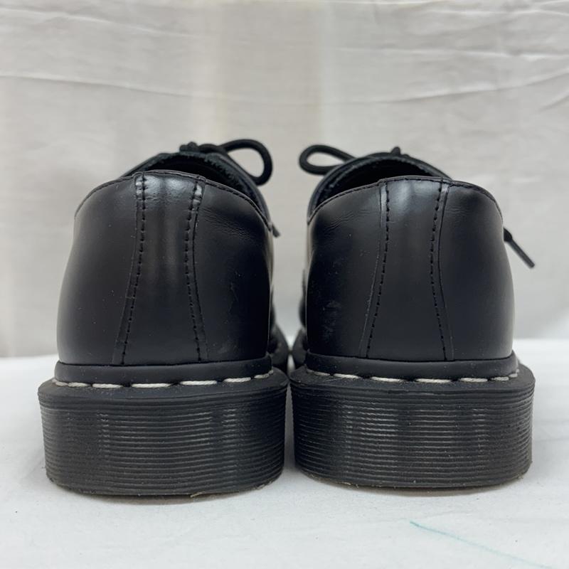 ドクターマーチン Dr.Martens 革靴 革靴 24757 1461 ホワイトステッチ 3ホール レザー シューズ UK：8 黒 / ブラック / black メンズ USED 古着 中古 50168894