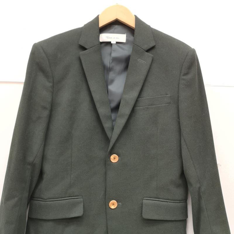古着 USED ジャケット、上着 ジャケット、ブレザー Time is on 2つボタン シングルブレスト テーラード ジャケット ブレザー 0 緑 / グリーン / green メンズ USED 古着 中古 50168896