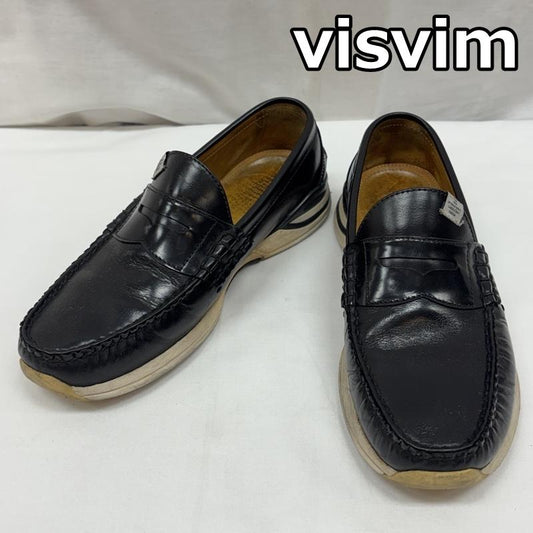 ビズビム VISVIM スニーカー スニーカー FABRO レザー ローファー スニーカー ローカット - 黒 / ブラック / black メンズ USED 古着 中古 50168899