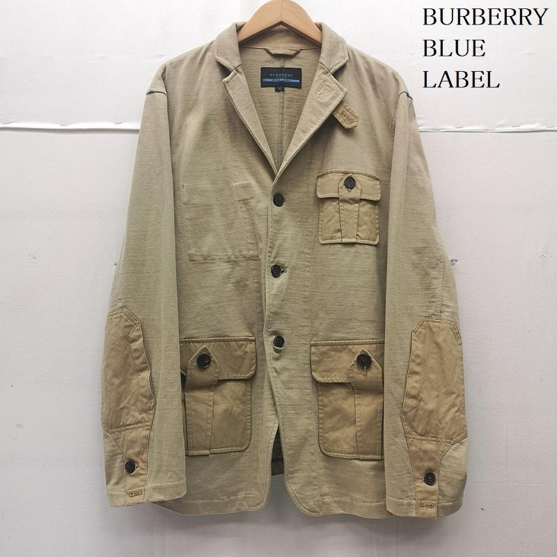 バーバリー・ブルーレーベル BURBERRY BLUE LABEL ジャケット、上着 ジャンパー、ブルゾン 3つボタン シングルブレスト テーラード ジャケット ブレザー FA801-250-40 M ベージュ / ベージュ / beige メンズ USED 古着 中古 50168900