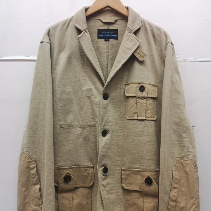 バーバリー・ブルーレーベル BURBERRY BLUE LABEL ジャケット、上着 ジャンパー、ブルゾン 3つボタン シングルブレスト テーラード ジャケット ブレザー FA801-250-40 M ベージュ / ベージュ / beige メンズ USED 古着 中古 50168900