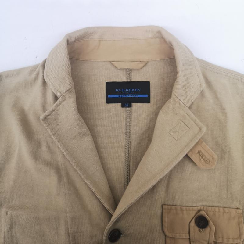 バーバリー・ブルーレーベル BURBERRY BLUE LABEL ジャケット、上着 ジャンパー、ブルゾン 3つボタン シングルブレスト テーラード ジャケット ブレザー FA801-250-40 M ベージュ / ベージュ / beige メンズ USED 古着 中古 50168900
