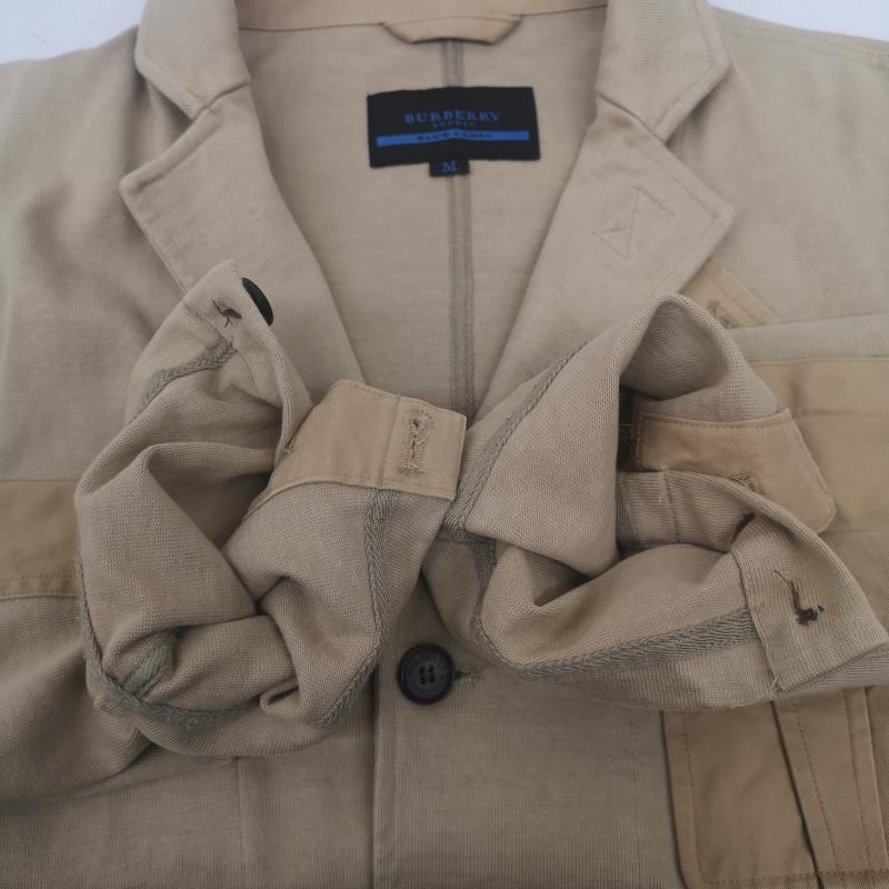 バーバリー・ブルーレーベル BURBERRY BLUE LABEL ジャケット、上着 ジャンパー、ブルゾン 3つボタン シングルブレスト テーラード ジャケット ブレザー FA801-250-40 M ベージュ / ベージュ / beige メンズ USED 古着 中古 50168900