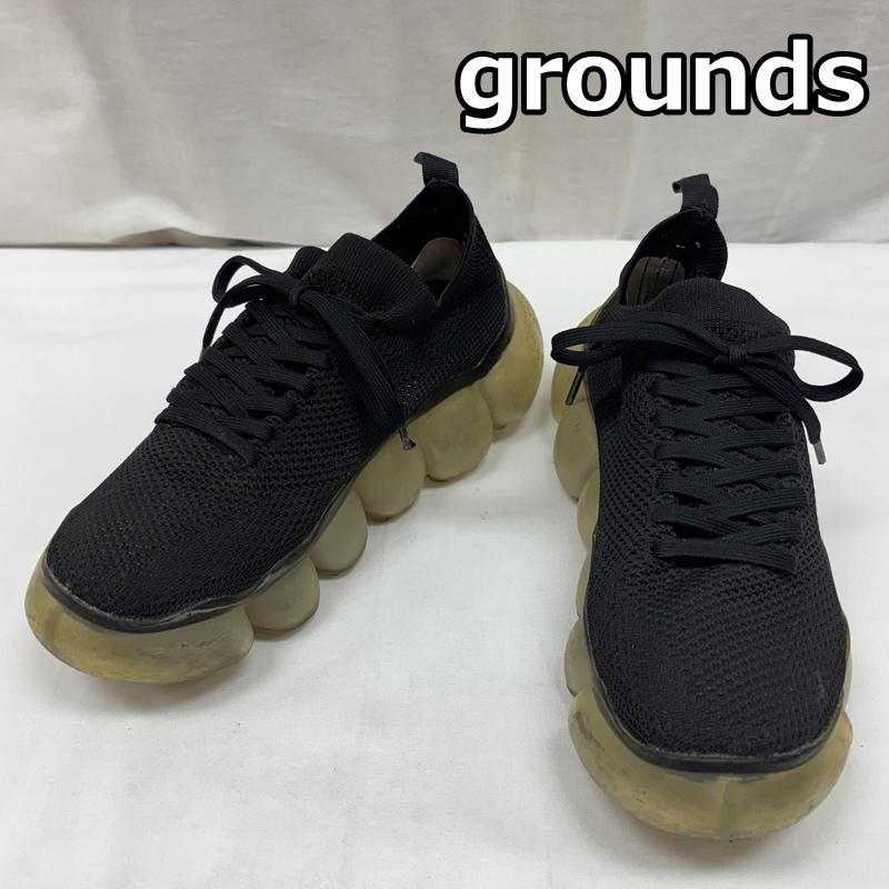 古着 USED スニーカー スニーカー MIKIO SAKABE grounds グラウンズ ローカット メッシュ スニーカー 24.0cm 黒 / ブラック / black レディース USED 古着 中古 50168901