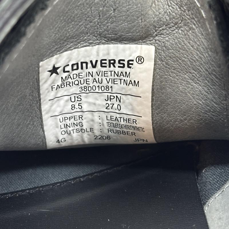 コンバース CONVERSE スニーカー スニーカー 38001081 COUPE MOCCASINS クップ モカシン ローカット レザー スニーカー 27.0cm 黒 / ブラック / black メンズ USED 古着 中古 50168902