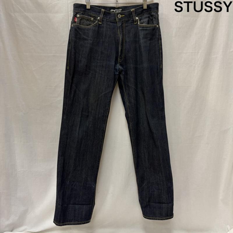 ステューシー STUSSY パンツ デニム、ジーンズ ROUGH & RUGGED デニムパンツ インディゴ 32インチ ロゴ、文字 インディゴ / インディゴ / Indigo メンズ USED 古着 中古 50168905