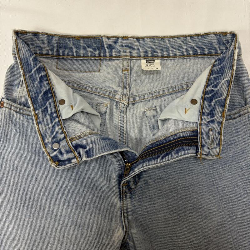 リーバイス Levi s パンツ デニム、ジーンズ 90s 517 ブーツカット デニム パンツ USA製 ノックスビル工場 7号 無地 インディゴ / インディゴ / Indigo レディース USED 古着 中古 50168908