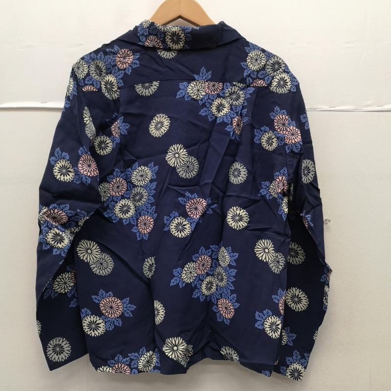 サンサーフ SUN SURF シャツ、ブラウス 長袖 菊 和柄 長袖 レーヨン アロハ シャツ SS20454 S 青 / ブルー / blue メンズ USED 古着 中古 50168911