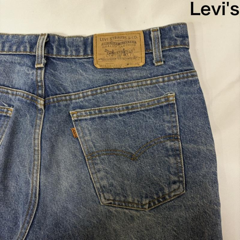 リーバイス Levi s パンツ デニム、ジーンズ 80s 90s 20517-0217 USA製 ウィチタフォールズ工場 オレンジタブ W36/L32 35インチ 無地 インディゴ / インディゴ / Indigo メンズ USED 古着 中古 50168913