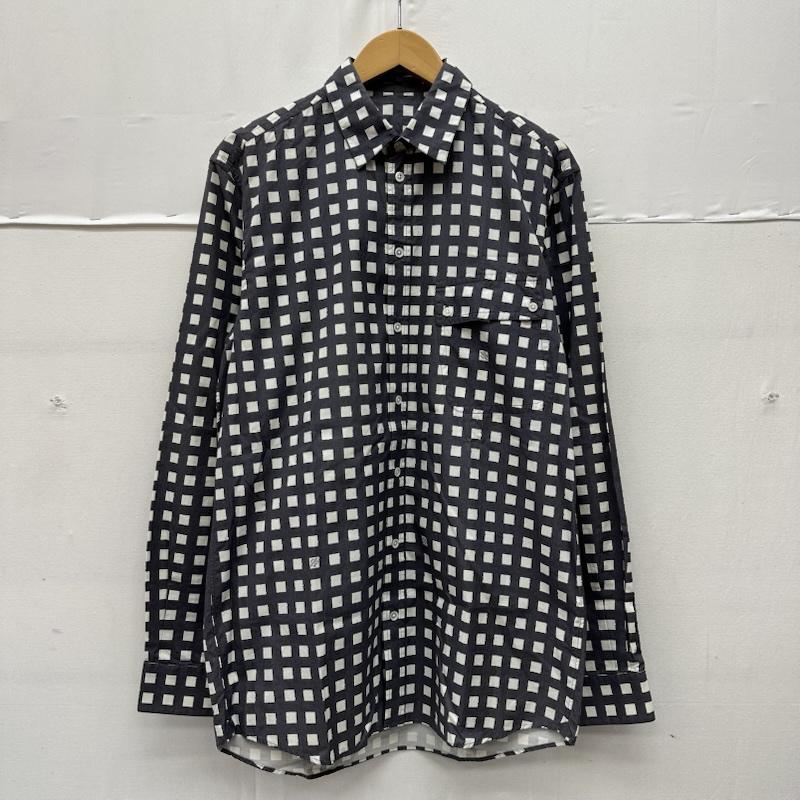 ルイヴィトン LOUIS VUITTON シャツ、ブラウス 長袖 LV ロゴ チェック シャツ RM092M MPSH10BDN M 灰 / グレー / gray X 白 / ホワイト / white メンズ USED 古着 中古 50168922