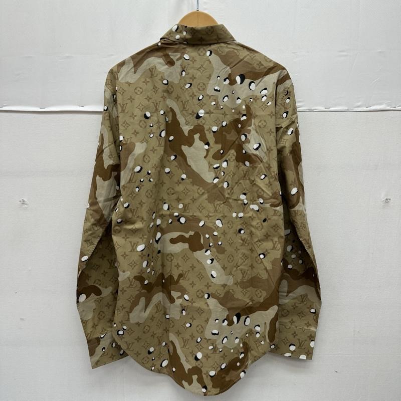 ルイヴィトン LOUIS VUITTON シャツ、ブラウス 長袖 20SS カモ モノグラム DNA オセアン 長袖 シャツ RM201M TKJ HIS07W XS 茶 / ブラウン / brown メンズ USED 古着 中古 50168923