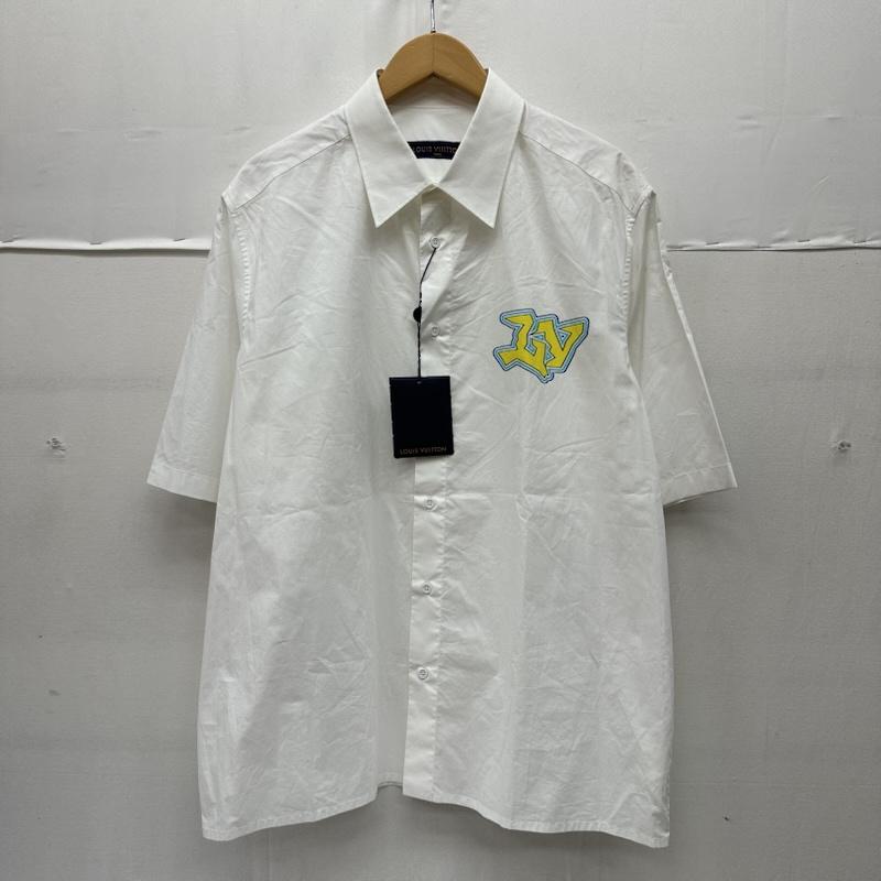 ルイヴィトン LOUIS VUITTON シャツ、ブラウス 半袖 LVSE ボックス シルエット 半袖 シャツ RM222E MZ3 HNS48W L 白 / ホワイト / white メンズ USED 古着 中古 50168924