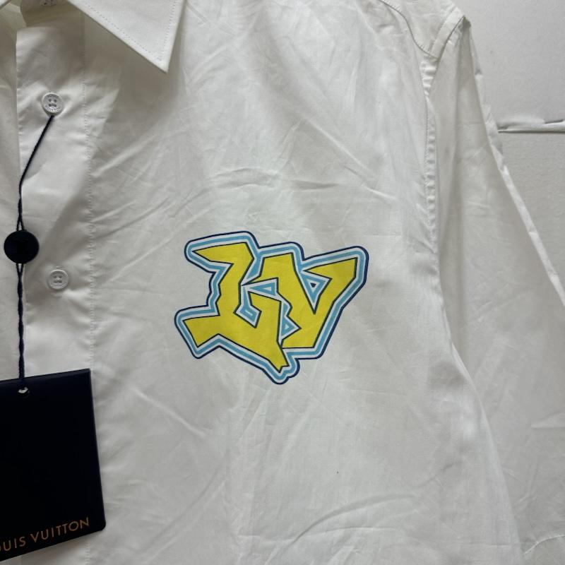 ルイヴィトン LOUIS VUITTON シャツ、ブラウス 半袖 LVSE ボックス シルエット 半袖 シャツ RM222E MZ3 HNS48W L 白 / ホワイト / white メンズ USED 古着 中古 50168924