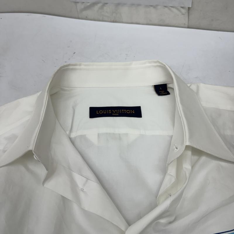 ルイヴィトン LOUIS VUITTON シャツ、ブラウス 半袖 LVSE ボックス シルエット 半袖 シャツ RM222E MZ3 HNS48W L 白 / ホワイト / white メンズ USED 古着 中古 50168924