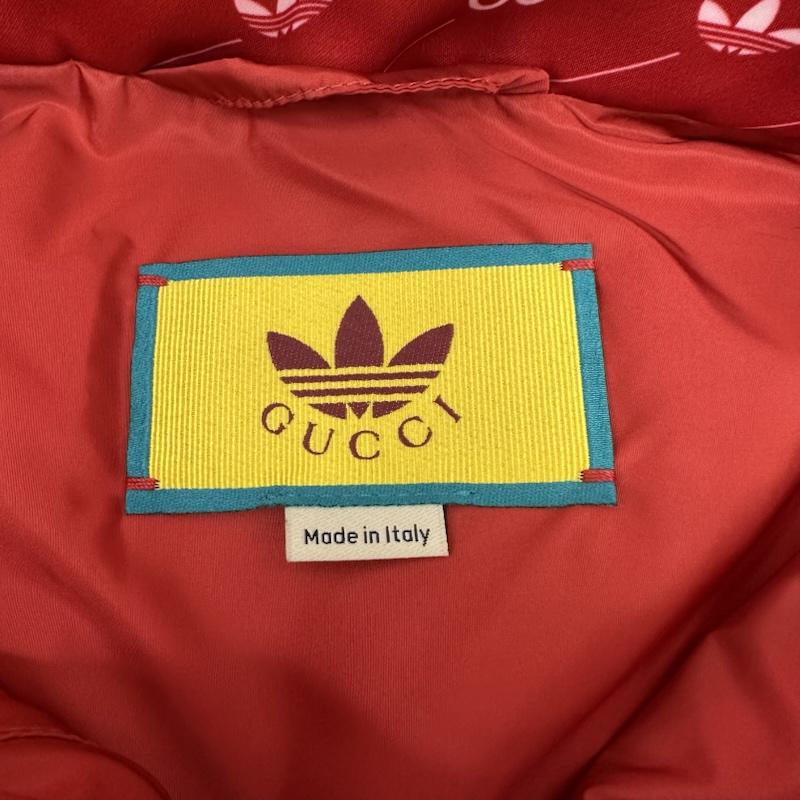 グッチ GUCCI ジャケット、上着 ジャンパー、ブルゾン 22SS adidas アセテート ナイロン アノラック ジャケット 691429 Z8A2G 44 赤 / レッド / red X 桃 / ピンク / pink X 青 / ブルー / blue メンズ USED 古着 中古 50168926