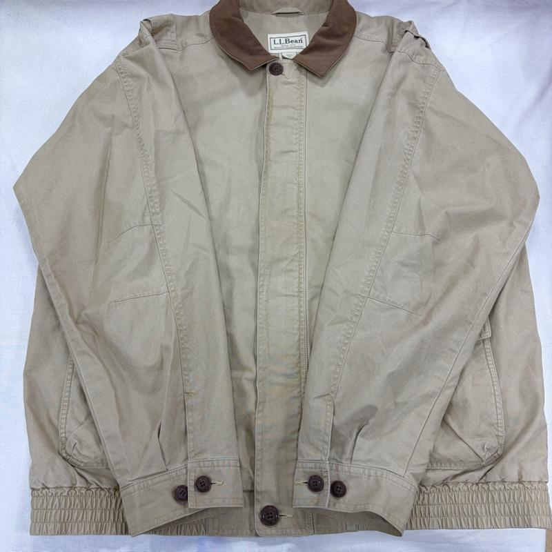 エルエルビーン L.L.Bean ジャケット、上着 ジャンパー、ブルゾン 00s A-2 コットンジャケット スウェードカラー アウトドア ハンティング ブルゾン ワーク ヴィンテージ XL 無地 ベージュ / ベージュ / beige X 茶 / ブラウン / brown メンズ USED 古着 中古 50168929