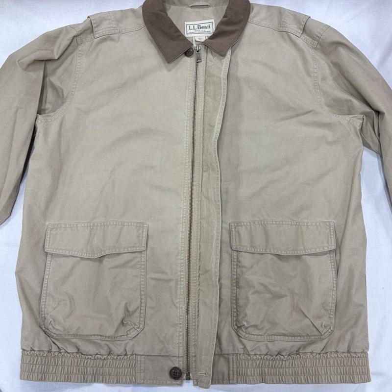 エルエルビーン L.L.Bean ジャケット、上着 ジャンパー、ブルゾン 00s A-2 コットンジャケット スウェードカラー アウトドア ハンティング ブルゾン ワーク ヴィンテージ XL 無地 ベージュ / ベージュ / beige X 茶 / ブラウン / brown メンズ USED 古着 中古 50168929