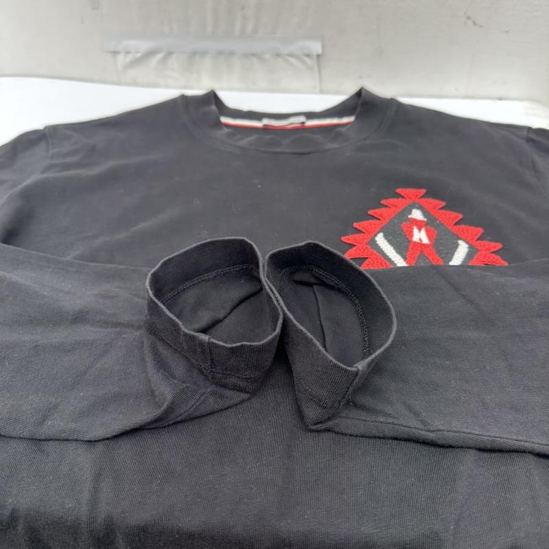 モンクレール MONCLER Tシャツ 長袖 ワッペン Tシャツ ロンT H20918C00014 8390T M 黒 / ブラック / black メンズ USED 古着 中古 50168930