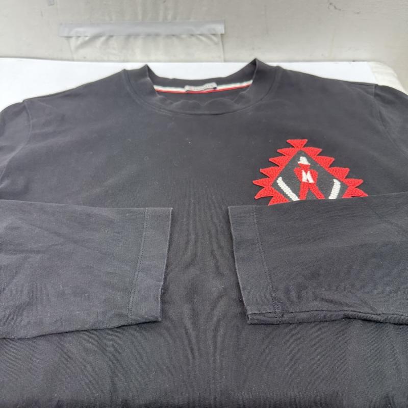 モンクレール MONCLER Tシャツ 長袖 ワッペン Tシャツ ロンT H20918C00014 8390T M 黒 / ブラック / black メンズ USED 古着 中古 50168930